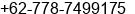 Phone number of Mr. Triyana at Batam